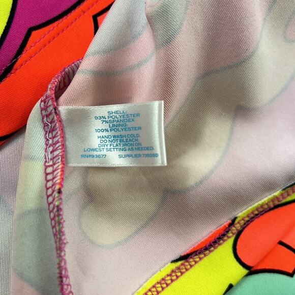 L'amour Nanette Lapore neon clouds fit and flare dress, size small - Picture 9 of 9